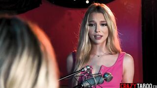 Eighteen Chloe Temple banged thin blonde stepsis Lily Larimar with