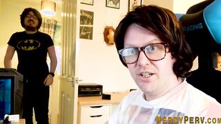 Brit bimbo blows off leeds dude into first porno