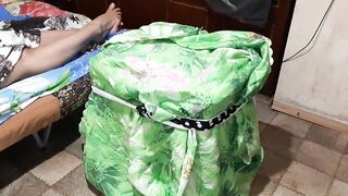 Friends ordered a sluts into a huge box who gave me an orgasm