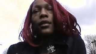 Black having fun with her brownie