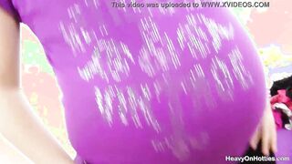 Insatiable Pregnant Blonde Gets Cunt Filled