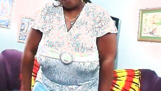 Chubby african bitch getting penis into her mouth and vagina
