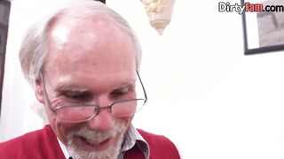 Step Daughter sucking off penis inside taboo group during kink session