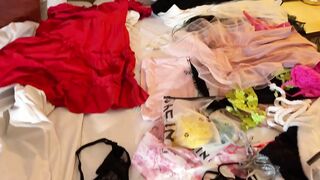 Tiny Boobies Tight Snatch Isabella Panties Try On Haul Day