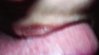 A selection of sperm inside the mouth. Alina Rai
