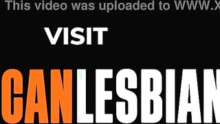 Black Lesbo Strap-on Play and Ebony Soak Vagina Eating