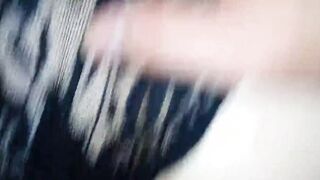 Plowed from behind and cum on her african underwear