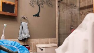 Stepbrother Busted! stepister finds concealed camera inside toilet