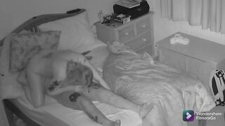 Step cougar sneaks in step son and wakes him up to nailed