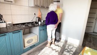 Old mom with huge breasts and butt loves anal and bj