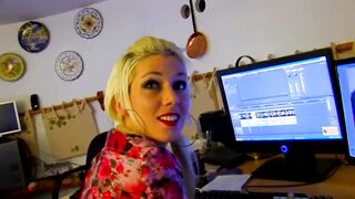 Inked Milky natural tit fucks and oral sex into the