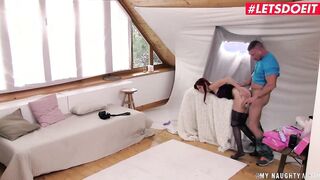 LETSDOEIT - Huge Booty Red Head Get Freaky For Her Photographer