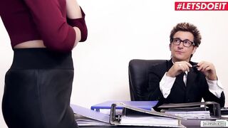 LETSDOEIT - Teenie Secretary Offers Her Snatch To Freaky Boss