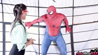 Sexsual Aunt Sofie Marie Blows Spidermans Large Rough Cock
