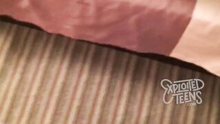 She is only 19 year old and making her very first porn