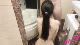 Caught masturbating inside the shower