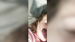 White BBW Enjoying chocolate big black cock protein shake for breakfast