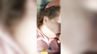 White BBW Enjoying chocolate big black cock protein shake for breakfast