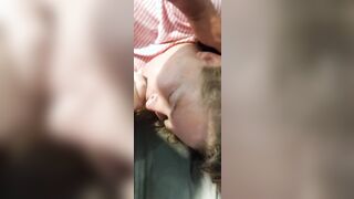 White BBW Enjoying chocolate big black cock protein shake for breakfast