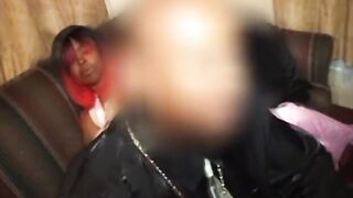Lovers of voluptuous african whores are sucking dick