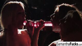 Samantha Saint and Victoria White Play With Candle Wax