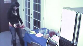Big Titted food bdsm skank masturbates