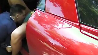 Cutie blond hoe gets her butt plowed