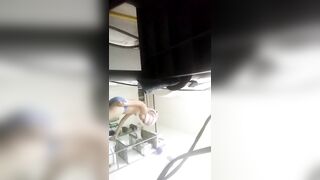 Secret Camera Catches Older 19 Year Old Shower Strip FANTASY!