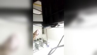 Secret Camera Catches Older 19 Year Old Shower Strip FANTASY!