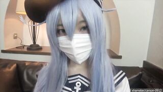 eastern adorable women does cosplay and gets cummed