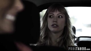 Blonde 19 year old Ivy Wolfe's first time with Step-Cousin