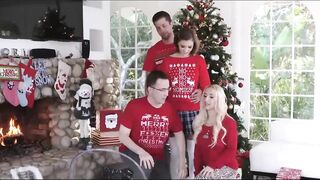 Bombshell sister hand job front milf and dad