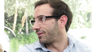 Huge Tit Blonde Makes Her Wimpy Hubby To View Her Banged!
