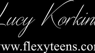 Lucy Korkina dark hair mega flexible and gorgeous Bombshell
