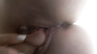 Sex Toy into cunt. Close-up