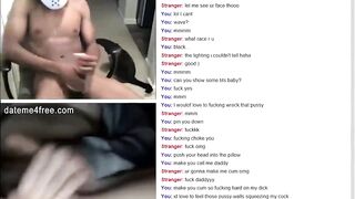 hot Bitch Fingers her soak snatch on live webcam