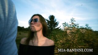 Bae Bae blows strangers penis for extra cash inside outdoors