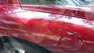 Skank blonde is taking rough cock butt to mouth