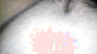 Cumming on purple underwear