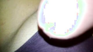 Cumming on purple underwear