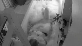 Secret web cam of fiance into the bath-tub