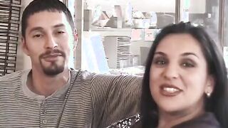 Man holds pregnant bimbos's legs to got deeper into her
