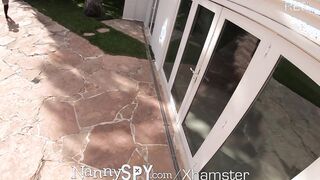 NANNYSPY Pose Nanny bimbos Caught Masturbating