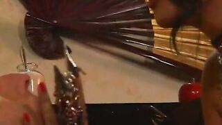 Big Tit eastern broad moans while getting fuck till orgasm
