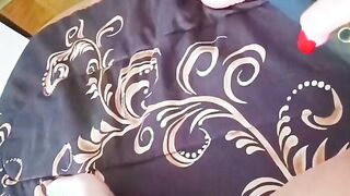 Stephanie African dildo masturbation