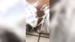 Best friends Italian mum shaving her twat