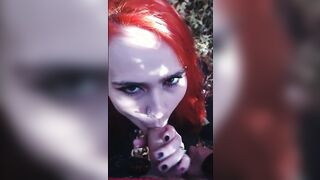 Walk inside the park ended with fellatio and sex