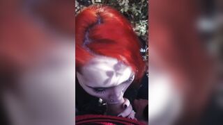 Walk inside the park ended with fellatio and sex