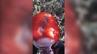Walk inside the park ended with fellatio and sex