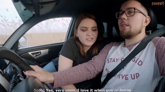 Blowjobs While Driving Car - Love4Porn.com Presents Spontaneous bj while driving